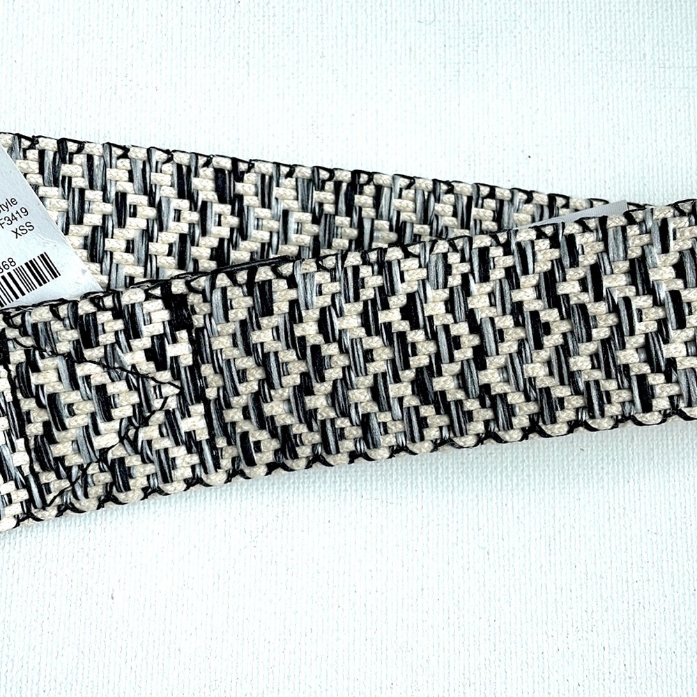 J. Crew black and white woven belt NWT - Picture 5 of 5